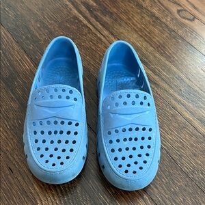Blue Perforated Floafers